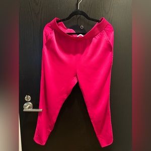 Zara satin effect pull on pants